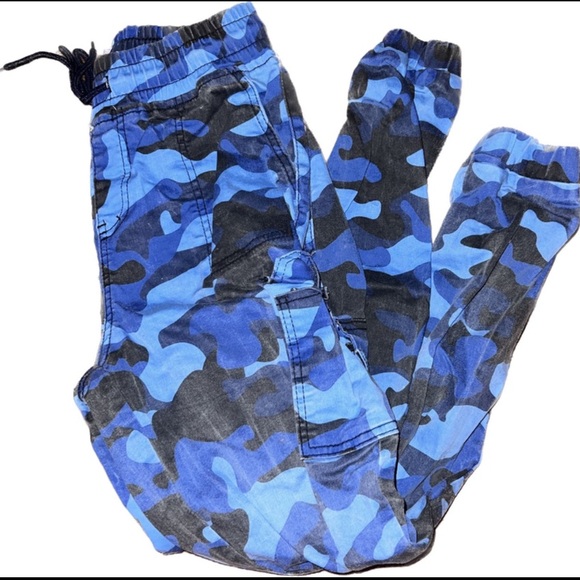 blue camo cargo pants - Picture 2 of 3